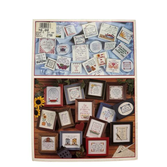 Vintage 50 Friendship Favorites Cross Stitch Designs 2798 Love Rainbow Cats Home - Picture 3 of 3